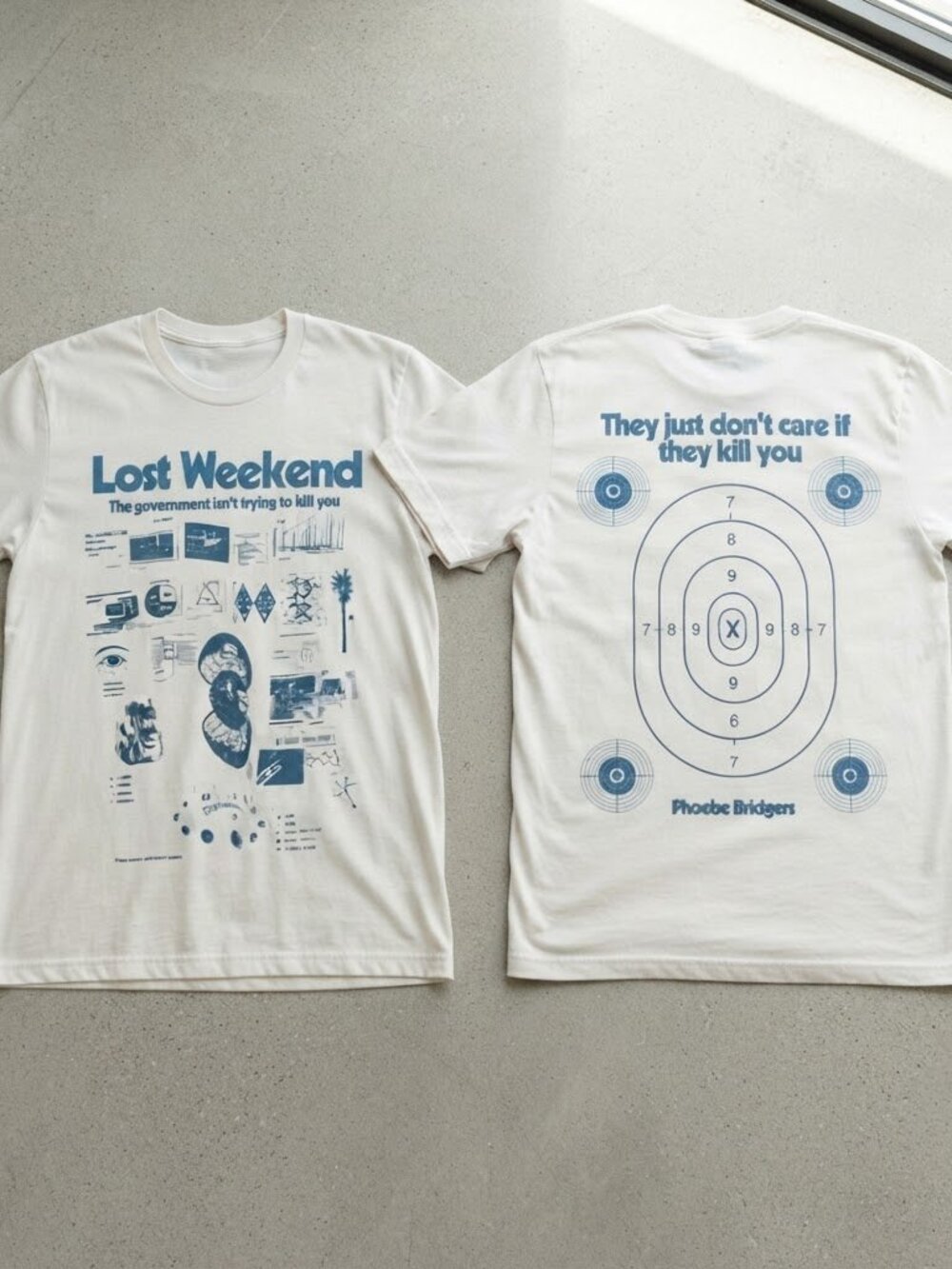Phoebe Bridgers Lost Weekend The Lost Tour 2026 White T-Shirt S-4XL